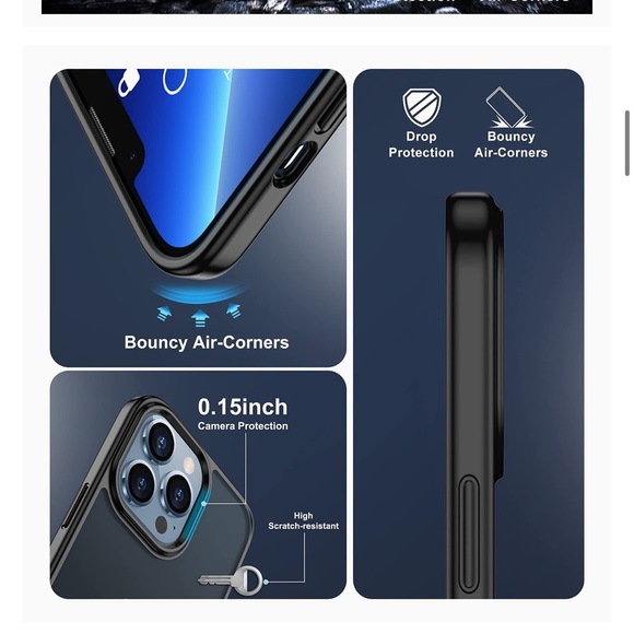 Iphone pro frosted case for 6.1" screen from amazon - Picture 5 of 14